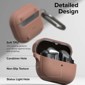 Husa pentru Samsung Galaxy Buds 3 / 3 Pro - Ringke Onyx Magnetic - Constant Coral - Img 4