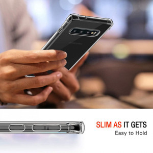 Husa pentru Samsung Galaxy S10 - Techsuit Shockproof Clear Silicone - Clear - Img 6