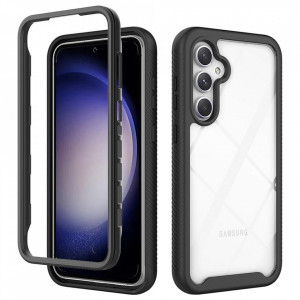 Husa pentru Samsung Galaxy S23 FE + Folie - Techsuit Defense360 Pro - Black