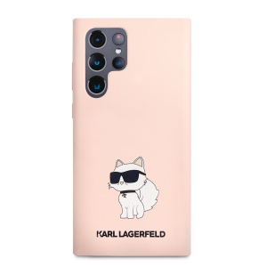 Husa pentru Samsung Galaxy S23 Ultra - Karl Lagerfeld Silicone (KLHCS23LSNCHBCP) - Pink Choupette - Img 5