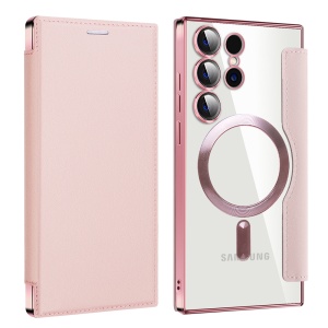 Husa pentru Samsung Galaxy S23 Ultra - Techsuit SmartMag Book Case - Pink - Img 2