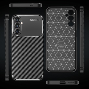 Husa pentru Samsung Galaxy S24 FE - Techsuit CarbonFiber - Black - Img 2
