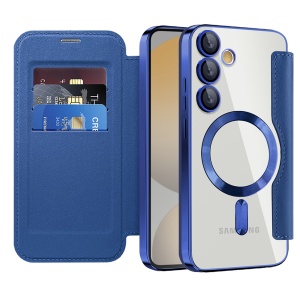 Husa pentru Samsung Galaxy S24 FE - Techsuit SmartMag Book Case - Blue