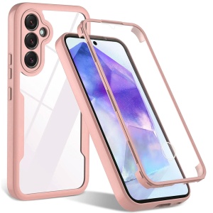 Husa pentru Samsung Galaxy S24 Plus + Folie - Techsuit ColorVerse 360 Series - Pink - Img 1