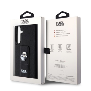Husa pentru Samsung Galaxy S24 Plus - Karl Lagerfeld Saffiano Gripstand (KLHCS24MGSAKCPK) - Karl&Choupette - Img 7