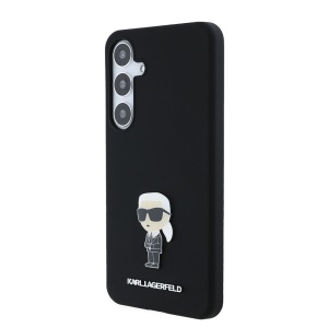Husa pentru Samsung Galaxy S24 Plus - Karl Lagerfeld Silicone (KLHCS24MSMHKNPK) - Ikonik Metal Pin - Img 5