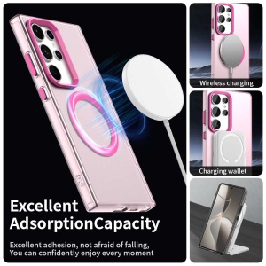 Husa pentru Samsung Galaxy S24 Ultra - Techsuit CandyCase MagSafe - Pink - Img 6