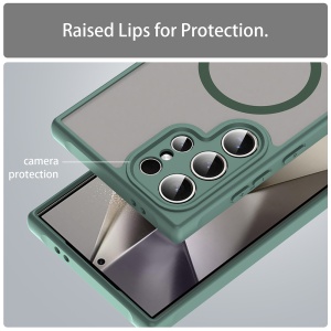 Husa pentru Samsung Galaxy S24 Ultra - Techsuit HaloFrost II MagSafe - Green - Img 5