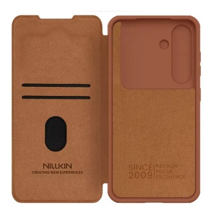 Husa pentru Samsung Galaxy S25 - Nillkin Qin Pro Leather Case - Brown - Img 6