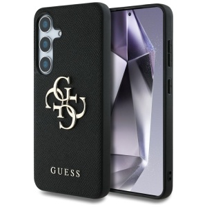 Husa pentru Samsung Galaxy S25 Plus - Guess Hardcase 4G Grained Big and Classic Logo (GUHCS25MPGT4MBK) - Black