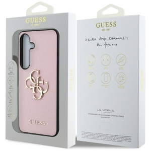 Husa pentru Samsung Galaxy S25 Plus - Guess Hardcase 4G Grained Big and Classic Logo (GUHCS25MPGT4MBP) - Pink - Img 7