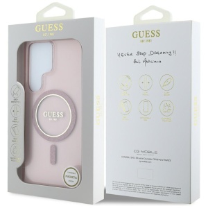 Husa pentru Samsung Galaxy S25 Ultra - Guess IML Glitter Circle MagSafe (GUHMS25LHFGEREP) - Pink - Img 7