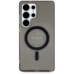 Husa pentru Samsung Galaxy S25 Ultra - Guess IML Rhinestones MagSafe (GUHMS25LPFTDTEK) - Black - Img 2