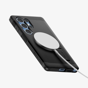 Husa pentru Samsung Galaxy S25 Ultra - Spigen Tough Armor MagSafe - Black - Img 7
