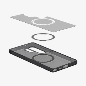 Husa pentru Samsung Galaxy S25 Ultra - Spigen Ultra Hybrid MagSafe - Frost Black - Img 6