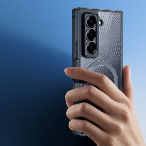 Husa pentru Samsung Galaxy Z Fold SE - Dux Ducis Aimo MagSafe Series - Black - Img 6