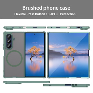 Husa pentru Samsung Galaxy Z Fold7 - Techsuit HaloFrost II MagSafe - Green - Img 3