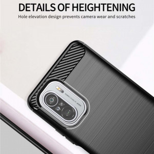 Husa pentru Xiaomi Mi 11i / Poco F3 - Techsuit Carbon Silicone - Black - Img 6