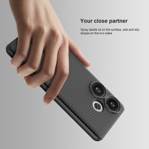 Husa pentru Xiaomi Poco F6 - Nillkin Super Frosted Shield Pro - Blue - Img 7