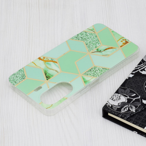 Husa pentru Xiaomi Redmi 13C 4G / Poco C65 - Techsuit Marble Series - Green Hex - Img 4