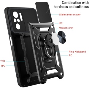 Husa pentru Xiaomi Redmi Note 10 Pro / Note 10 Pro Max - Techsuit CamShield Series - Black - Img 6