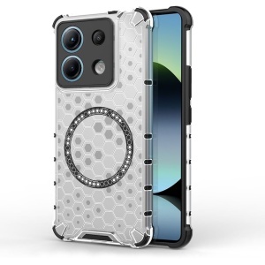 Husa transparenta pentru Xiaomi Redmi Note 14S - Techsuit HoneyComb Shield MagSafe - White