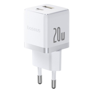 Incarcator EU 20W, USB, Type-C - Baseus Palm (CCZC20UE) - Moon White