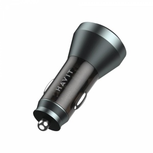 Incarcator pentru Masina, Type-C, USB, 45W, 3A - Havit (CC2017) - Black / Blue - Img 3