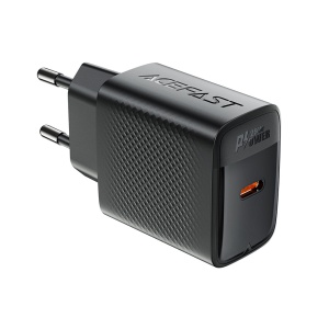 Incarcator pentru Priza Type-C, PD25W, GaN, EU - Acefast (A104) - Black