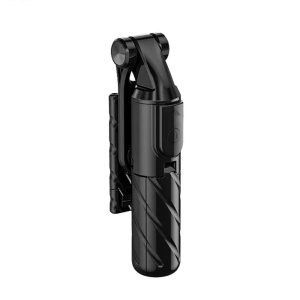 Mini Selfie Stick cu Telecomanda si Trepied, 70cm - Techsuit (K03) - Black - Img 1