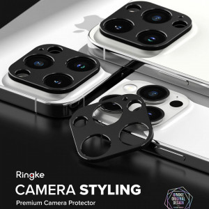 Protectie Camera pentru iPhone 15 Pro / iPhone 15 Pro Max - Ringke Camera Styling - Black - Img 5