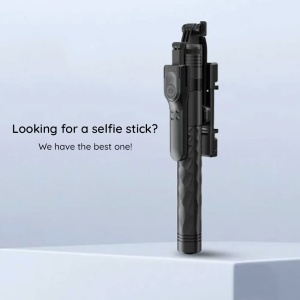 Selfie Stick Stabil cu Trepied, 183cm - Techsuit (K28P) - Black - Img 9
