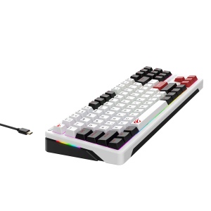 Tastatura cu Lumini RGB 1.8m, 200mA pentru Gaming - Havit (KB902L) - Black / White / Red - Img 2