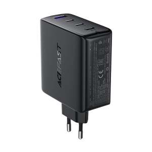 Acumulator pentru Priza EU, 3x Type-C, USB-A, GaN2, PD100W, Universal - Acefast (A94) - Black