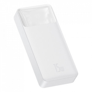 Baterie externa 20000mAh, 15W - Baseus Bipow Digital Display (PPBD050102) - White