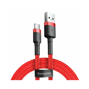 Cablu Baseus Cafule USB USB-C 2A 2m rosu+rosu - Img 2