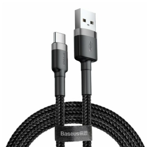 Cablu Baseus Cafule USB USB-C 2A 3m gri+negru - Img 16