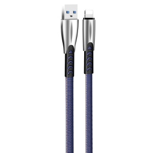 Cablu Date, USB la Lightning, 2.4A, 1m - ColorWay (CW-CBUL010-BL) - Blue - Img 2