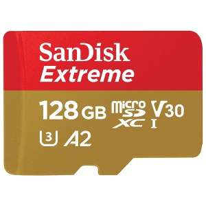 Card de Memorie, 128GB, MicroSDXC - SanDisk Extreme (SDSQXAA-128G-GN6MA) - Red - Img 2