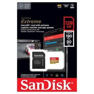 Card de Memorie, 128GB, MicroSDXC - SanDisk Extreme (SDSQXAA-128G-GN6MA) - Red - Img 6