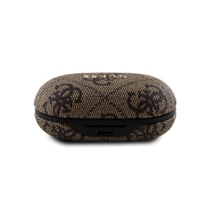 Casti True Wireless cu Statie de Andocare, ENC, Bluetooth 5.3, IPX5, 300mAhm - Guess (GUTWSP4EGW) - Brown - Img 5