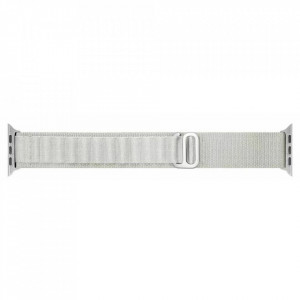 Curea pentru Apple Watch 1/2/3/4/5/6/7/8/9/10/SE/SE 2 (38/40/41/42mm) - Techsuit Watchband (W037) - Star White - Img 2