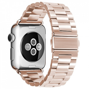 Curea pentru Apple Watch 1/2/3/4/5/6/7/8/9/10/SE/SE 2/Ultra/Ultra 2 (42/44/45/46/49mm) - Techsuit Watchband (W036) - Pink - Img 2
