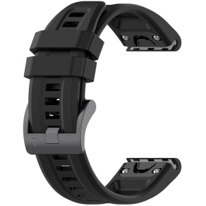 Curea pentru Garmin Fenix 3/3 HR/5X/5X Plus/6X/6X Pro/7X/7X Pro Solar - Techsuit Watchband QuickFit 26mm (W060) - Black