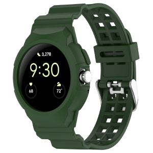 Curea pentru Google Pixel Watch / Watch 2 / Watch 3 41mm - Techsuit Watchband (W065) - Green - Img 1