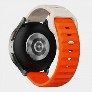 Curea pentru Huawei Watch GT 2 (46mm)/GT 2 Pro/GT 3 Pro (46mm)/Ultimate, Xiaomi Watch S1 - Techsuit Watchband (W050) - Orange Beige - Img 3
