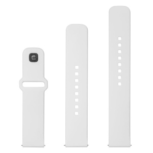 Curea pentru Samsung Galaxy Watch 4/5/Active 2, Huawei Watch GT 3 (42mm)/GT 3 Pro (43mm) - Fixed Silicone Sporty Strap Set - White - Img 4