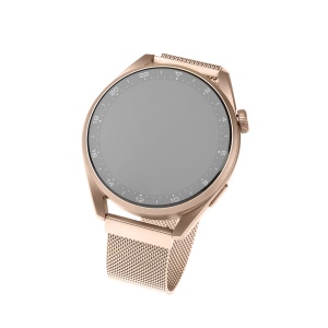 Curea pentru Samsung Galaxy Watch 4/5/Active 2, Huawei Watch GT 3 (42mm)/GT 3 Pro (43mm) - Fixed Mesh Strap - Rose Gold - Img 2