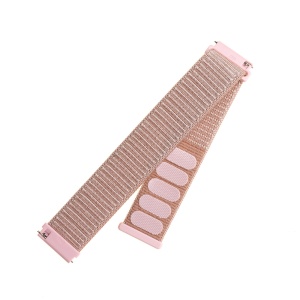 Curea pentru Samsung Galaxy Watch 4/5/Active 2, Huawei Watch GT 3 (42mm)/GT 3 Pro (43mm) - Fixed Nylon Strap - Rose Gold - Img 3