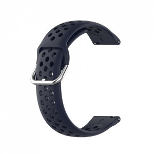 Curea pentru Samsung Galaxy Watch 4/5/Active 2, Huawei Watch GT 3 (42mm)/GT 3 Pro (43mm) - Techsuit Watchband 20mm (W004) - Dark Blue - Img 2